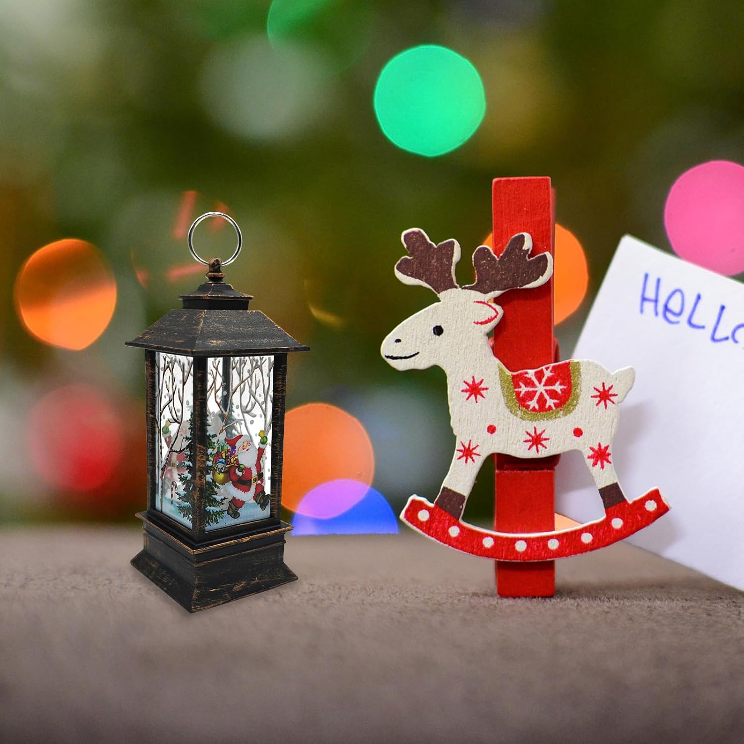 4pcs christmas candle lanterns xmas tea light candles lamp santa claus elk snowman angel pattern for christmas tree table desk decoration