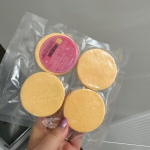 100% natural cosmetic spa sponges for cleansing, makeup removal 50 counts