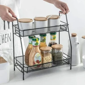 2-Tier Metal Kitchen & Bathroom Rack.